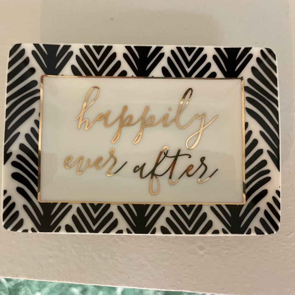 Francesca's Collections Cream Decorative Tray